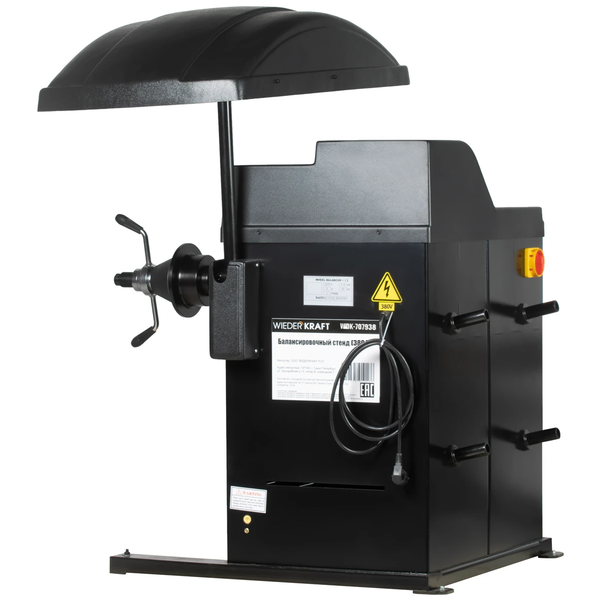WDK-707938 Балансировочный станок (стенд) для грузового шиномонтажа, 13-24", 380 В - 2