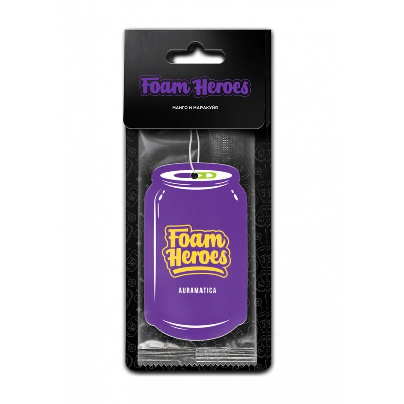 Foam Heroes Auramatica Манго и маракуйя - подвесной картонный ароматизатор - 1