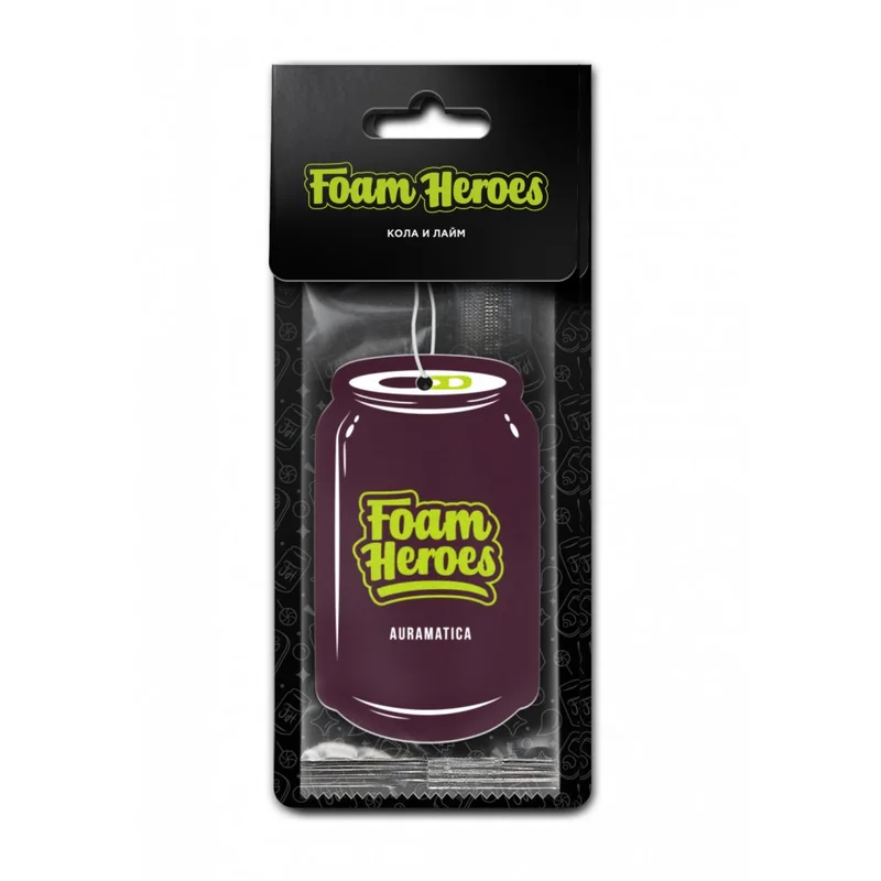 Foam Heroes Auramatica Кола и лайм - подвесной картонный ароматизатор - 1