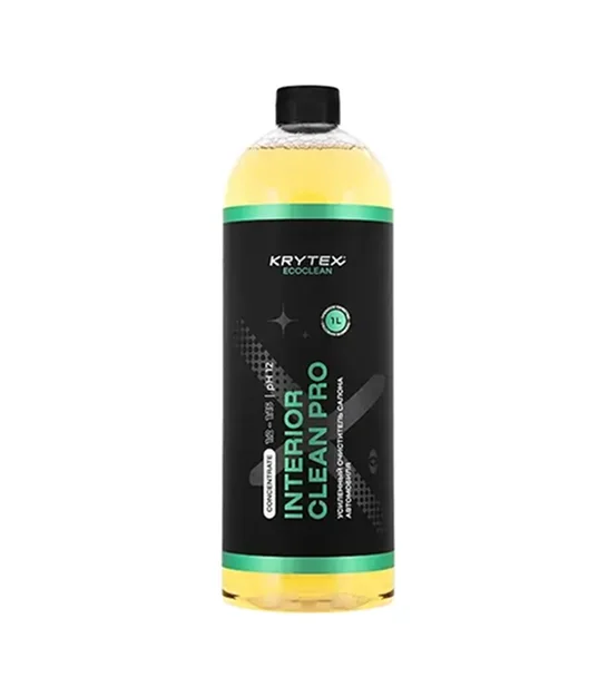 INTERIOR CLEAN PRO Усиленный пенный очиститель салона автомобиля KRYTEX ECOCLEAN, 1л - 1