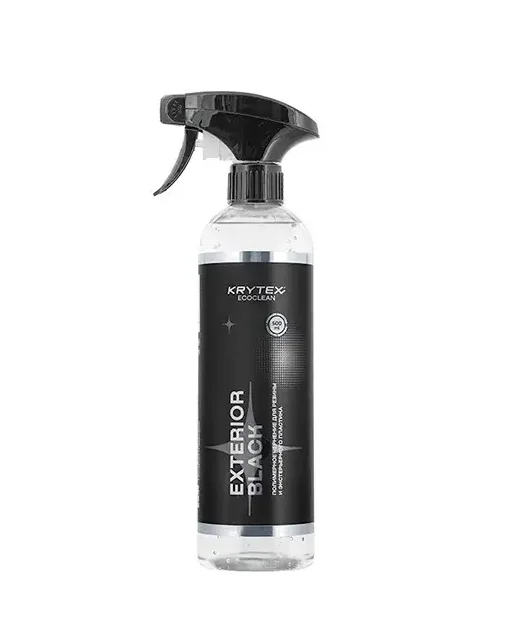 EXTERIOR BLACK Полимерный чернитель резины и наружного пластика KRYTEX ECOCLEAN, 500мл - 1