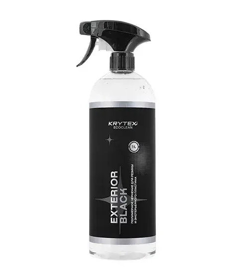 EXTERIOR BLACK Полимерный чернитель резины и наружного пластика KRYTEX ECOCLEAN, 1л - 1