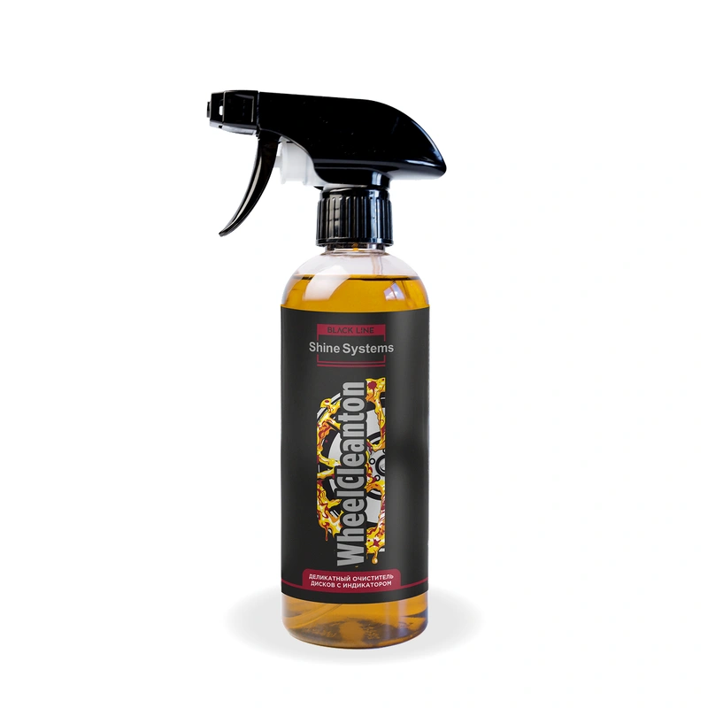Shine Systems Black Line WheelCleanton - Деликатный очиститель дисков с индикатором, 400 мл - 1