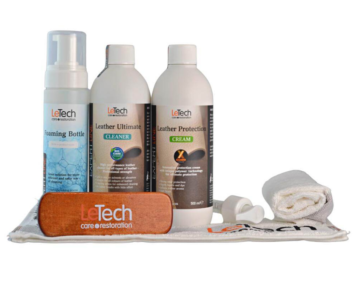 LeTech Leather Care Combo - сборный набор для ухода за кожей (без коробки), 500 мл - 3
