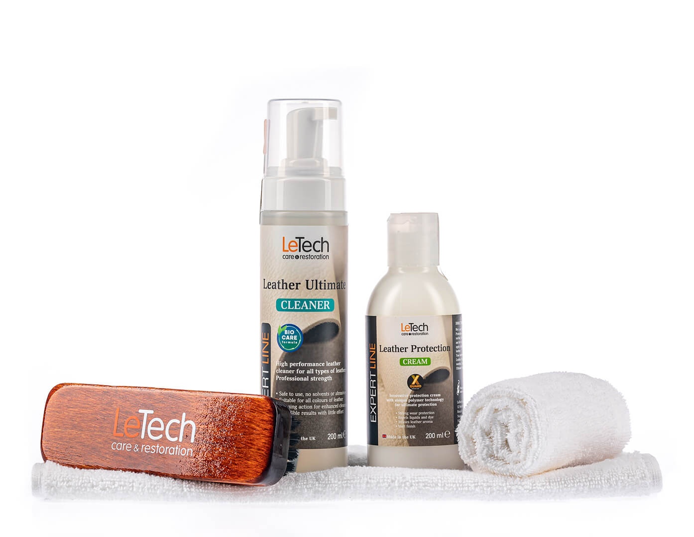 LeTech Leather Care Combo - сборный набор для ухода за кожей (без коробки), 500 мл - 2
