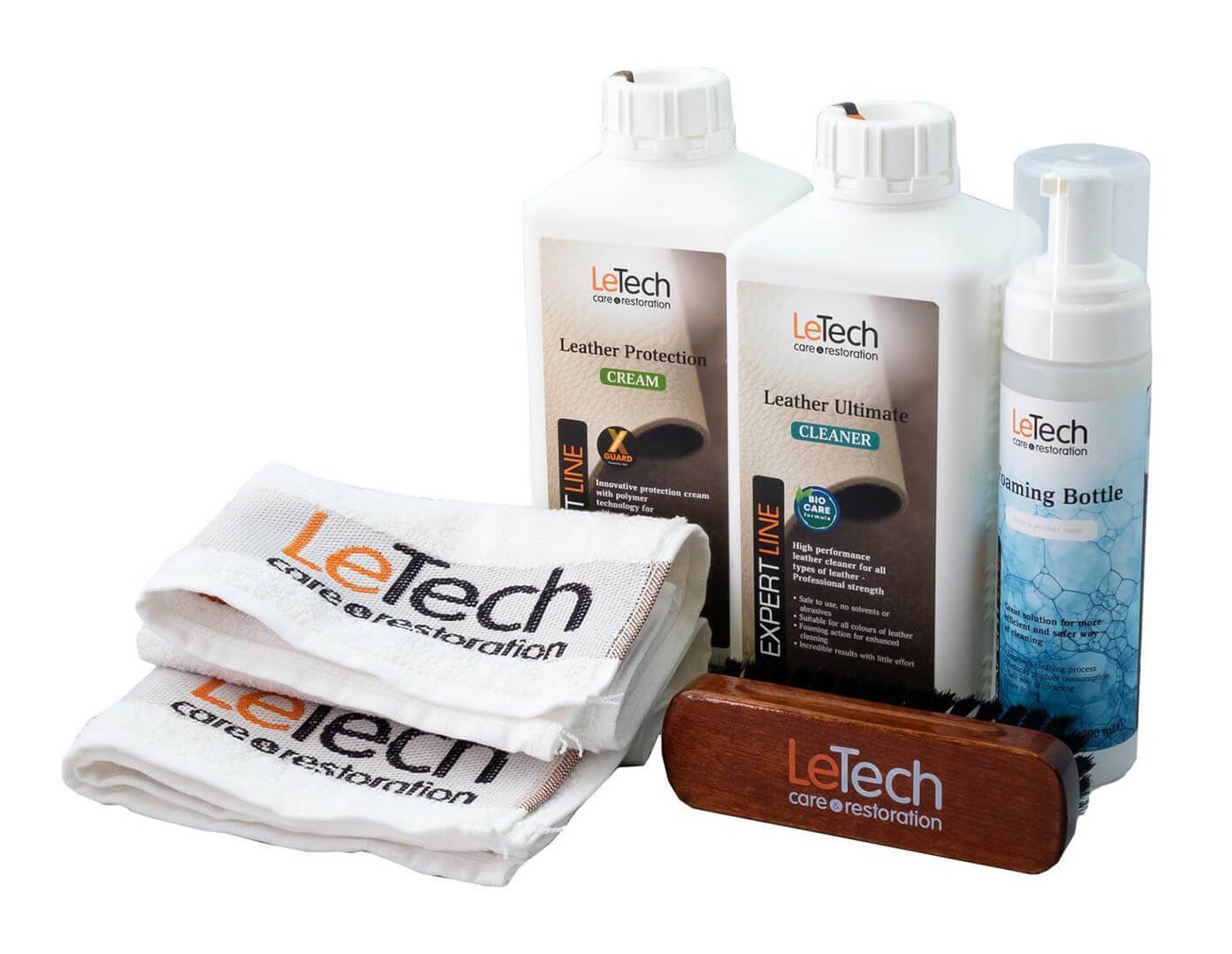 LeTech Leather Care Combo - сборный набор для ухода за кожей (без коробки), 1 л - 4