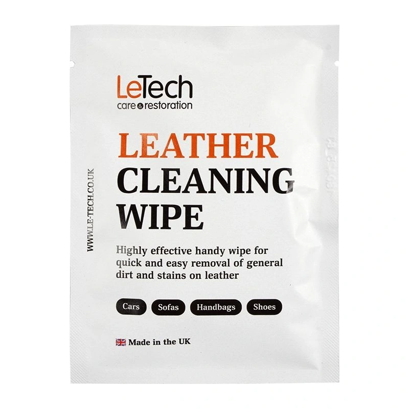 LeTech Leather Cleaning Wipe - влажная салфетка для чистки кожи - 1