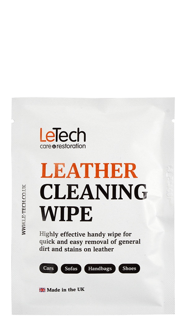 LeTech Leather Cleaning Wipe - влажная салфетка для чистки кожи - 2