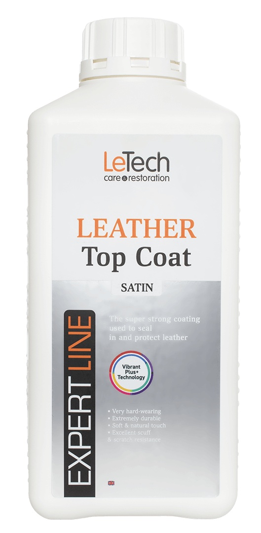 LeTech Leather Top Coat Satin - сатиновый лак для кожи, 500 мл - 3