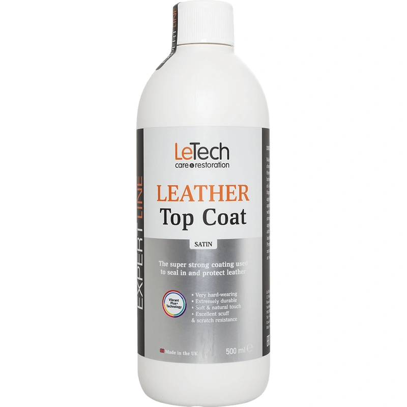 LeTech Leather Top Coat Satin - сатиновый лак для кожи, 500 мл - 1