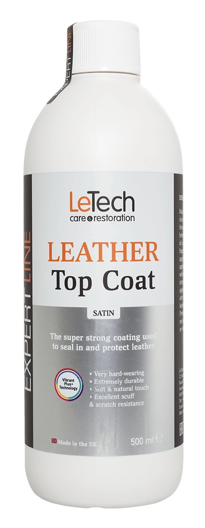 LeTech Leather Top Coat Satin - сатиновый лак для кожи, 500 мл - 2