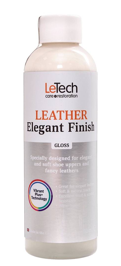 LeTech Leather Elegant Finish Gloss - защитное финишное покрытие для мягких кож, 100 мл - 4