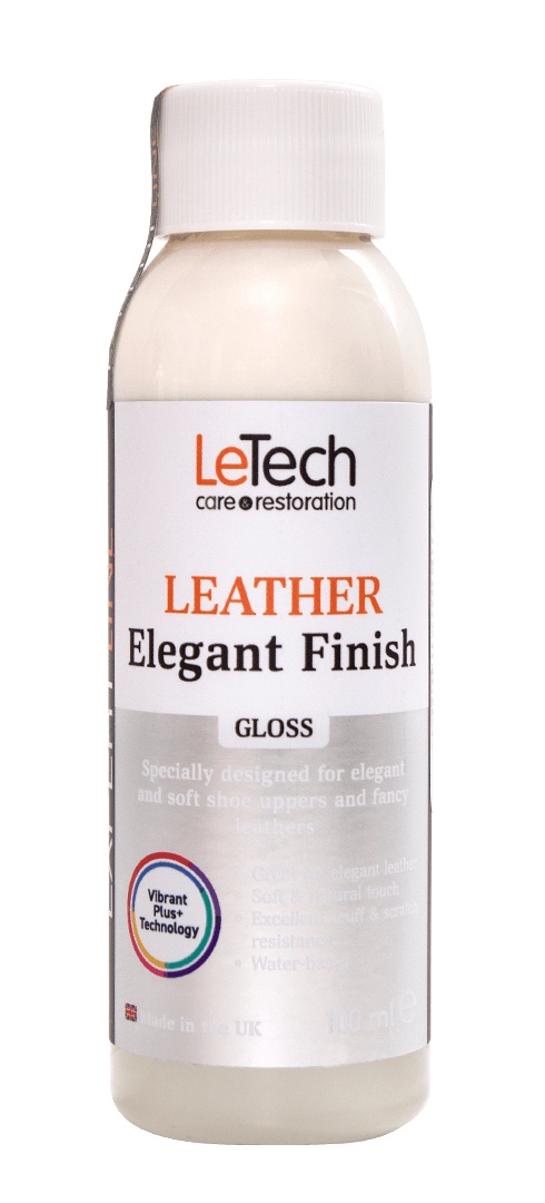 LeTech Leather Elegant Finish Gloss - защитное финишное покрытие для мягких кож, 200 мл - 5