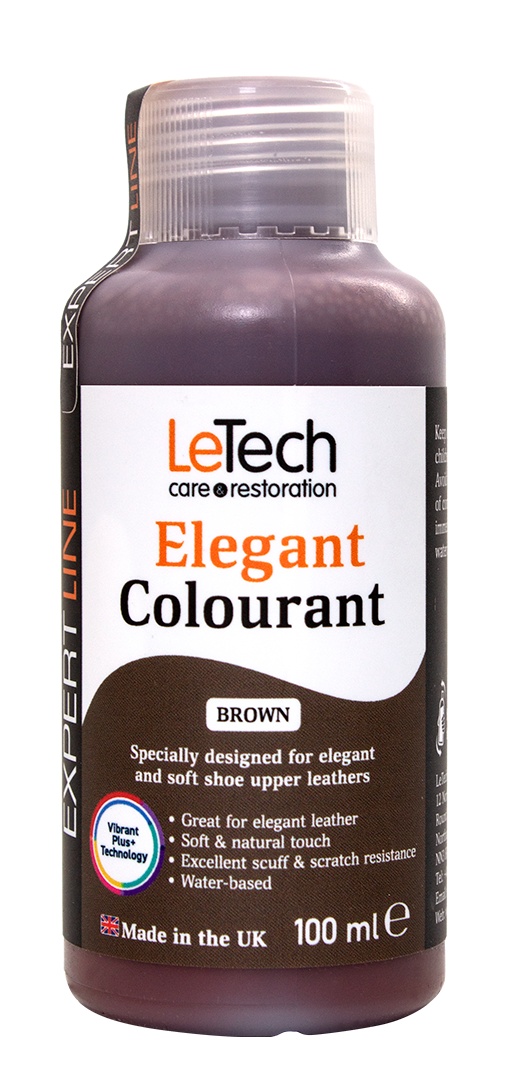 LeTech Elegant Colourant Red - краска для мягкой и галантерейной кожи, красный, 100 мл - 3