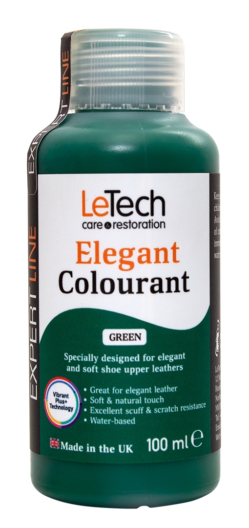 LeTech Elegant Colourant Yellow - краска для мягкой и галантерейной кожи, желтый, 100 мл - 4