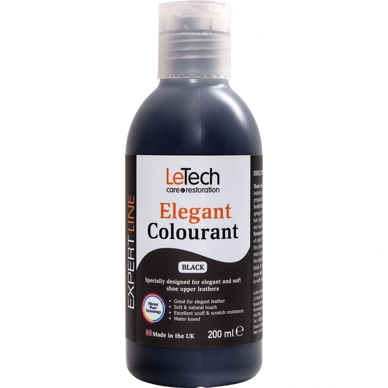 LeTech Elegant Colourant White - краска для мягкой и галантерейной кожи, белый, 200 мл - 1