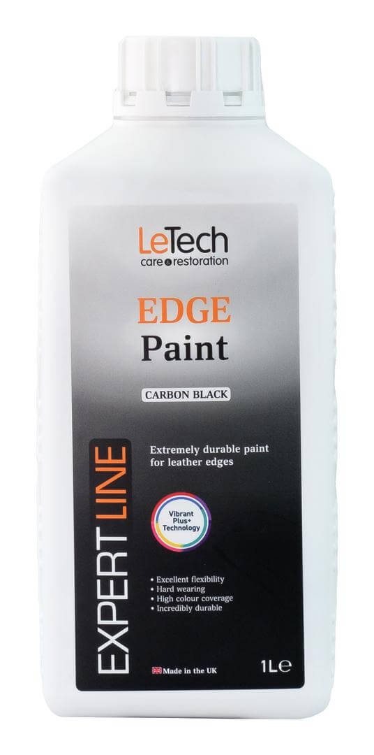 LeTech Leather Edge Paint Carbon Black - краска для уреза кожи, угольно-черный, 15 мл - 3