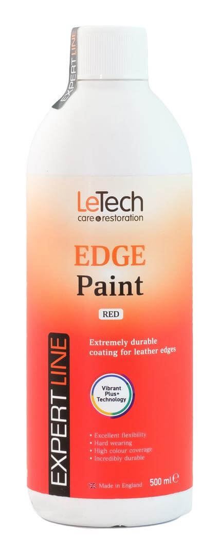 LeTech Leather Edge Paint Imperial Red - краска для уреза кожи, имперский красный, 15 мл - 2