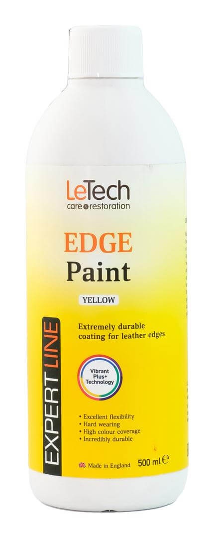 LeTech Leather Edge Paint Yellow - краска для уреза кожи, желтый, 15 мл - 3
