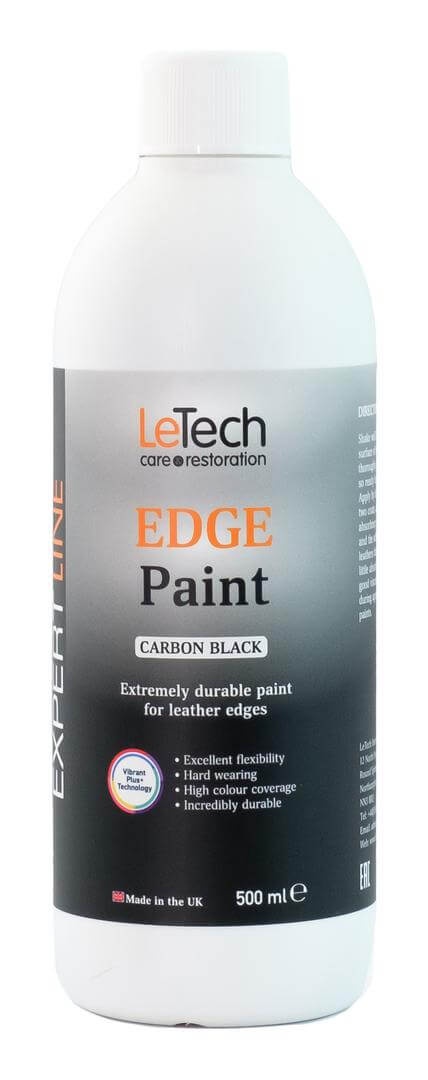 LeTech Leather Edge Paint Carbon Black - краска для уреза кожи, угольно-черный, 200 мл - 2