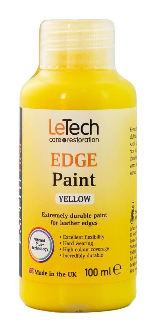LeTech Leather Edge Paint Yellow - краска для уреза кожи, желтый, 200 мл - 2