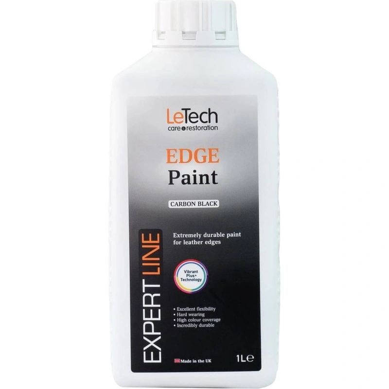 LeTech Leather Edge Paint Carbon Black - краска для уреза кожи, угольно-черный, 1 л - 1