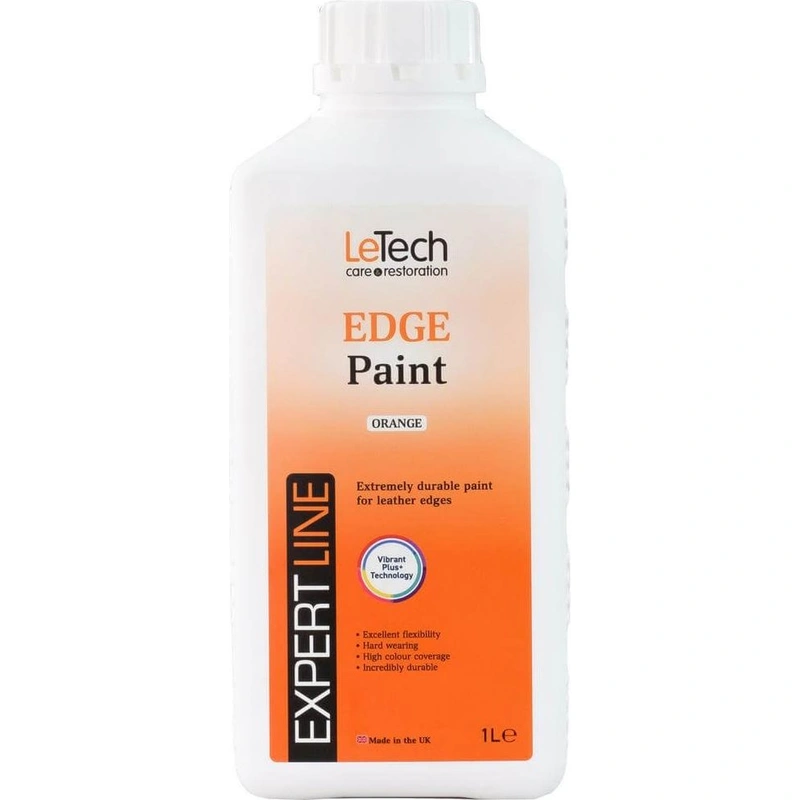 LeTech Leather Edge Paint Orange - краска для уреза кожи, оранжевый, 1 л - 1