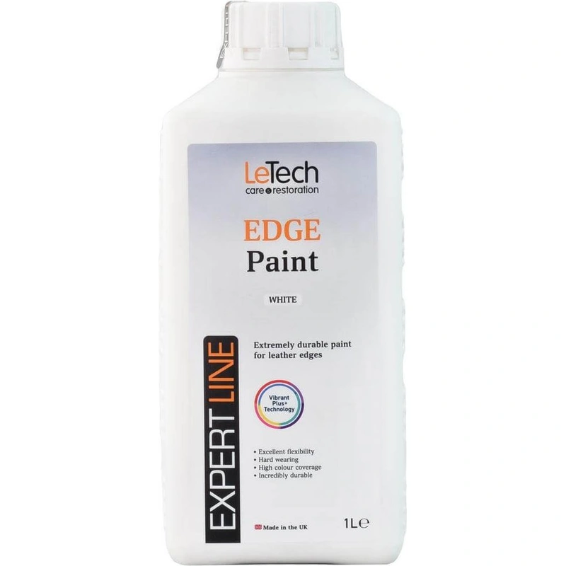 LeTech Leather Edge Paint White - краска для уреза кожи, белый, 1 л - 1
