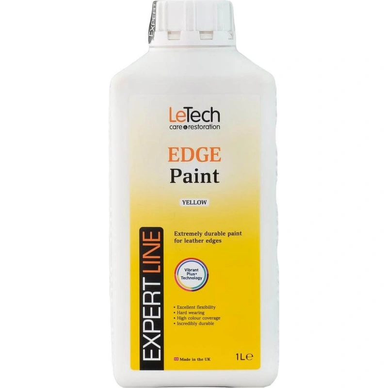 LeTech Leather Edge Paint Yellow - краска для уреза кожи, желтый, 1 л - 1