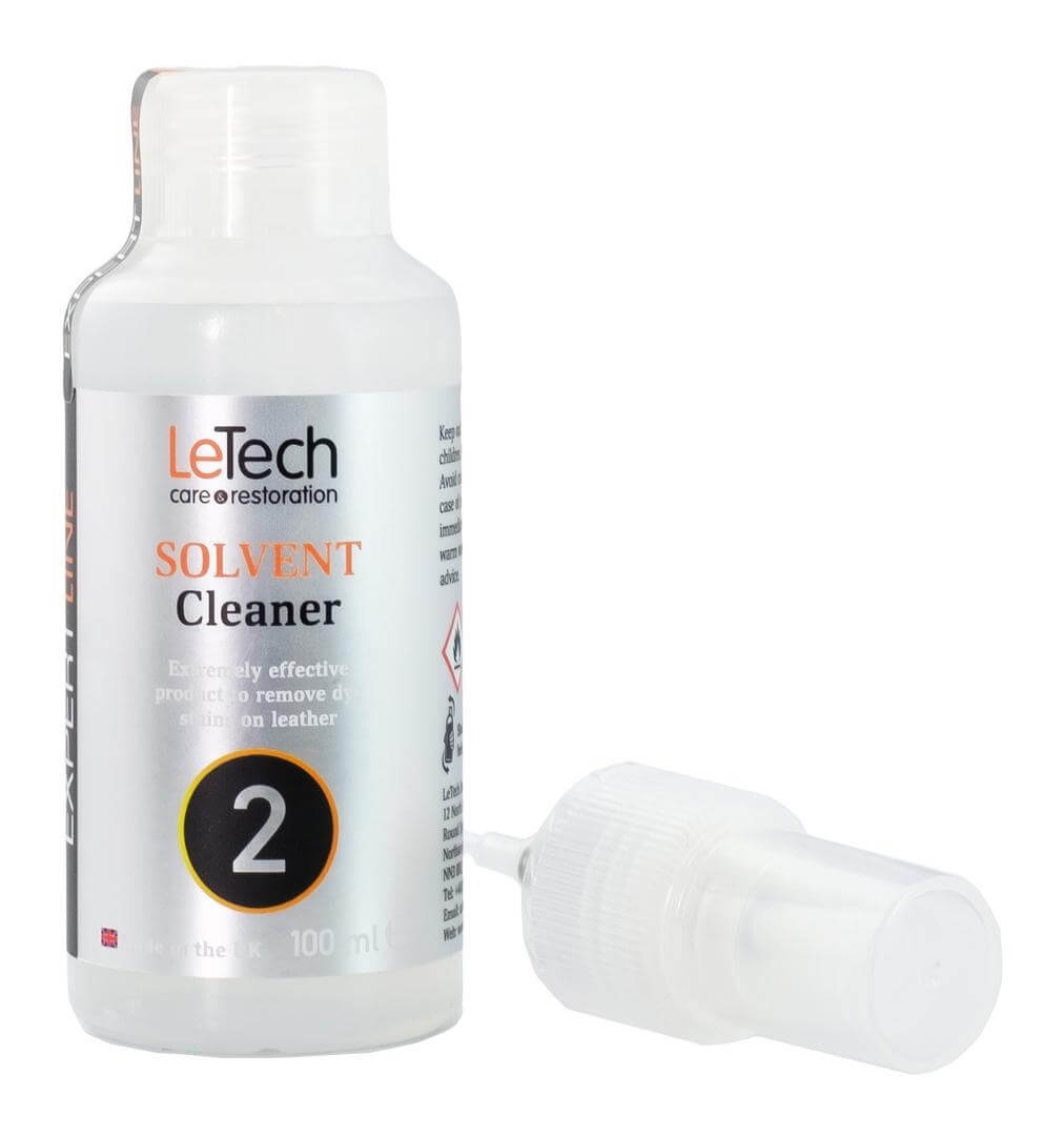 LeTech Leather Solvent Cleaner - средство для подготовки кожи к покраске, 100 мл - 2