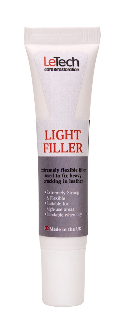 LeTech Leather Light Filler White - жидкая кожа для ремонта, белый, 50 мл - 4