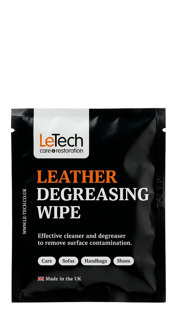 LeTech Leather Degreasing Wipe - обезжиривающая салфетка для кожи, 100 шт - 2