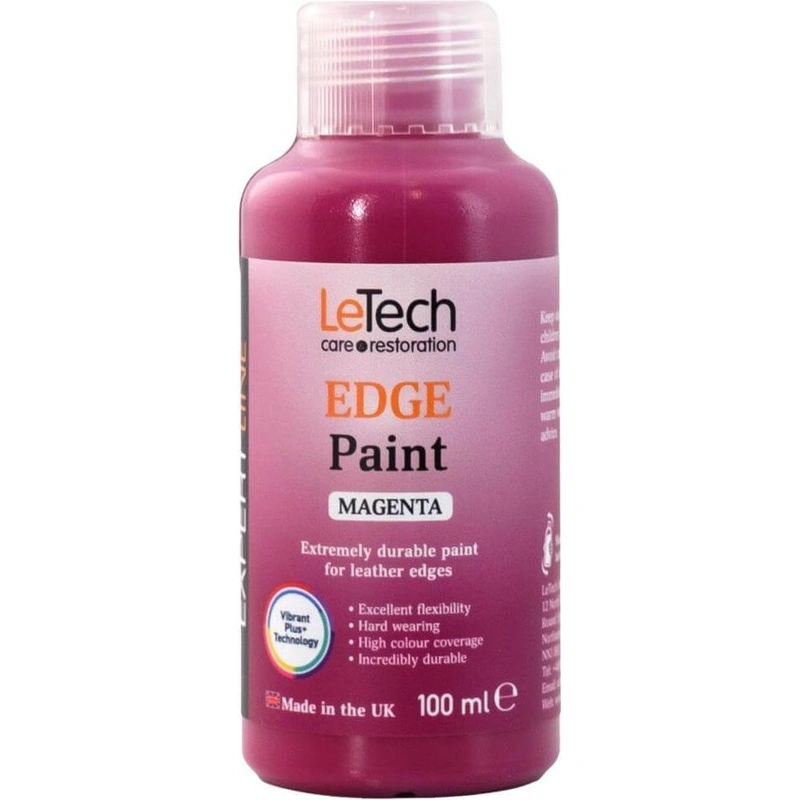 LeTech Leather Edge Paint Magenta - краска для уреза кожи, пурпурный, 100 мл - 1