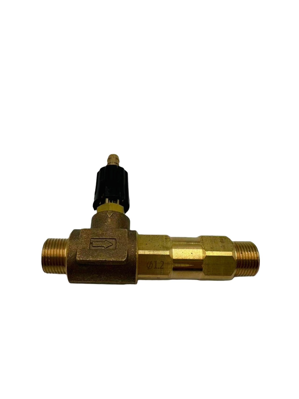TOR Пенообразующая насадка LS12 с наружным эжектором, вход 1/4" г - 3/8" ш-ш, чёрная - 2