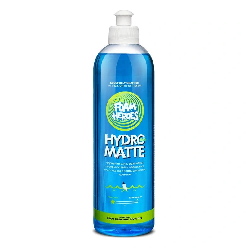Foam Heroes Hydro Matte - матовое чернение для автомобильных шин c SiO2, 500 мл - 1