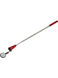WDK-65453 Фонарик на гибкой рукоятке с зеркалом, 3 светодиода, магнит, длина 170-550 мм (RED)