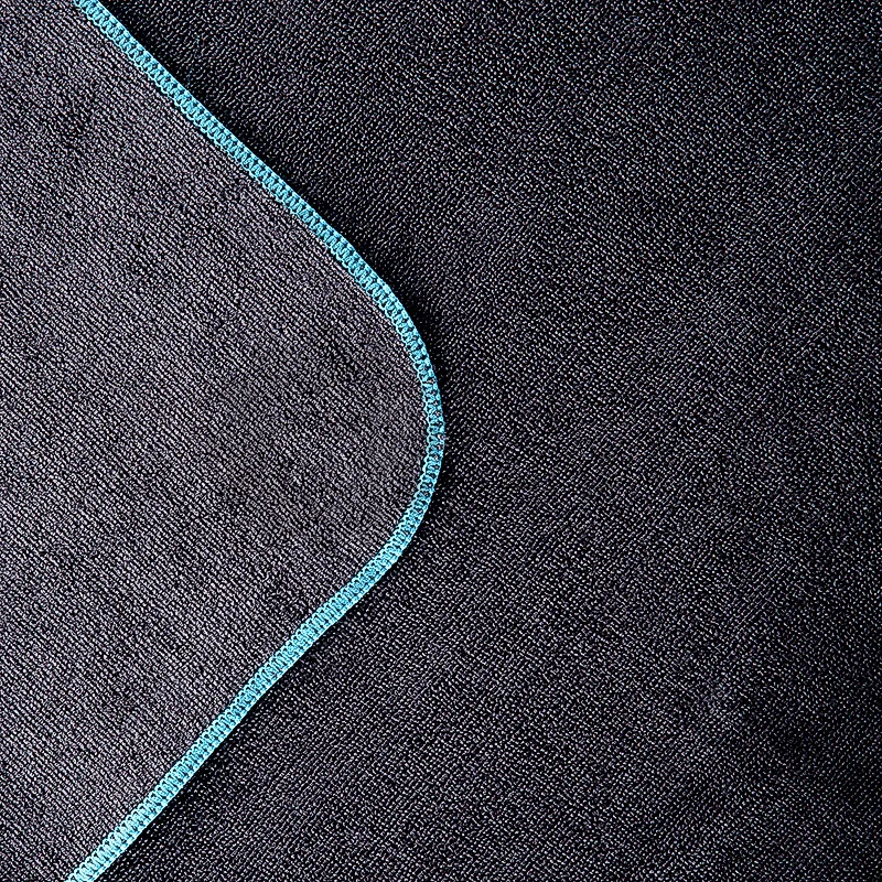 Dry Monster Cosmo 350 - двусторонняя микрофибровая салфетка c голубым оверлоком, 350 гр/м, 40х40 см - 2