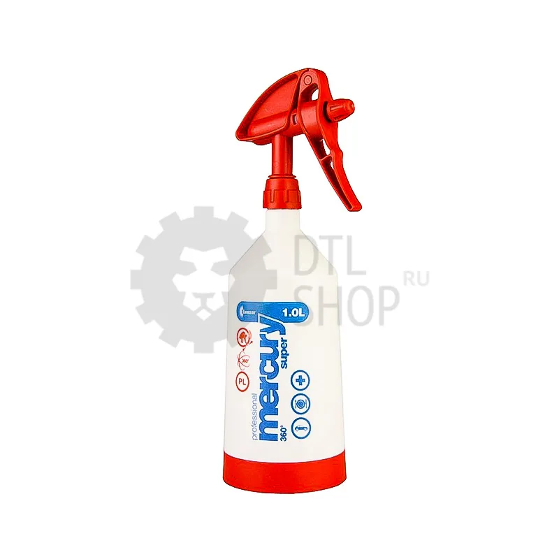 Kwazar Mercury SUPER PRO+ 360 Viton Red - Курковый распылитель, красный, 1 л - 1