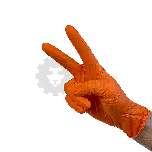 Jeta Pro Нитриловые перчатки оранжевого цвета, размер L, 100 шт - 1