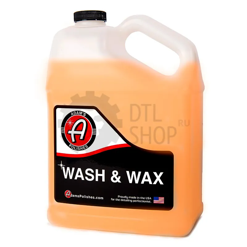 Adam's Polishes Wash & Wax - Автошампунь с воском, 3.78 л - 1