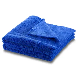 Dry Monster Deutsch Microfiber - двусторонняя микрофибровая салфетка без оверлока, темно-синия, 420 гр/м, 40х40 см