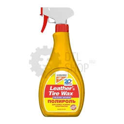 Kangaroo Leather & Tire Wax Low Gloss - Полироль матовый для кожи, резины и пластика, 500 мл