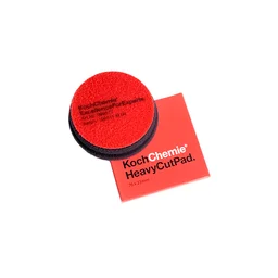 Koch Chemie Heavy Cut Pad - Полировальный круг поролоновый твердый, красный, 76 мм