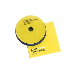 Koch Chemie Fine Cut Pad - Полировальный диск поролоновый средней жесткости, желтый, 126 мм