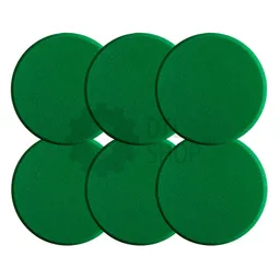 Sonax Полировочный диск поролоновый, средней жесткости, зеленый, 80 мм, 6 шт.