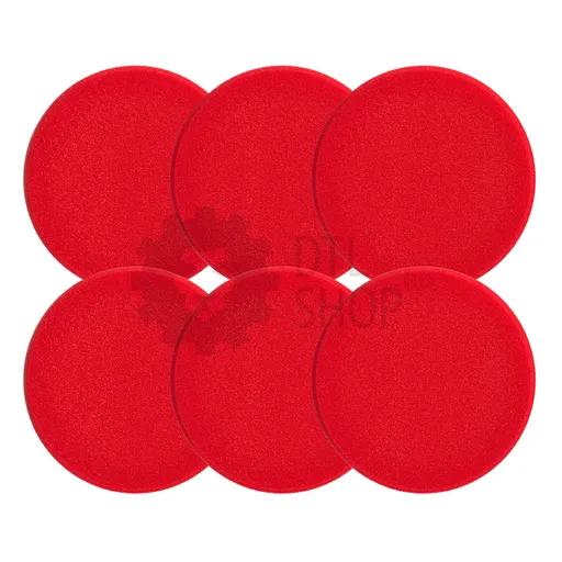 Sonax Полировочный диск поролоновый, твердый, красный, 80 мм, 6 шт. - 1