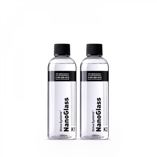 Shine Systems NanoGlass – защитное нанопокрытие для стекол K1(200мл) + K2(200мл) - 1