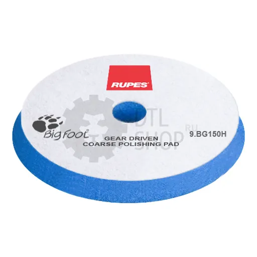 RUPES MILLE COARSE - Полировальный диск поролоновый жесткий, тонкий, 130/140 мм, голубой - 1