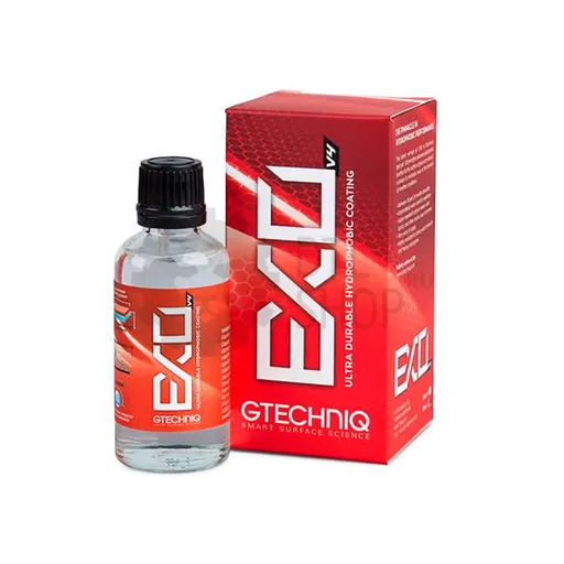 Gtechniq EXOv4 Ultra Durable Hydrophobic Coating - Супергидрофобное защитное покрытие, 50 мл - 1