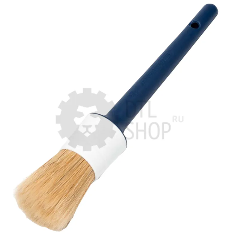 Leraton Natural Bristle Detailing Brush - Кисть для детейлинга из натуральной щетины, 22 мм